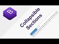 Creating a Collapsible Section in website using Bootstrap