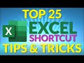 Top 25 Excel Shortcut Tips and Tricks