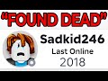 This Roblox Player Died...
