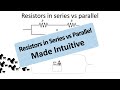 Developing intuition for resistors in series vs parallel