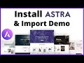 How to Install Astra Theme in WordPress and Import Demo Templates [Hindi]