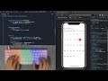 ASMR Programming - Coding IOS (Iphone) Calendar - No Talking
