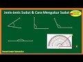 TYPES OF ANGLES (Acute Angle, Obtuse Angle, Right Angle, Straight Angle) and HOW TO DRAW ANGLES