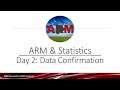 ARM Software Webinar - Data Confirmation