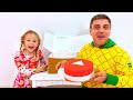 A large collection for children about the adventures of Nastya and dad