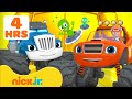 Blaze | ¡MARATÓN de 4 HORAS de las Carreras y Rescates de Blaze! 🏎️💨 con AJ | Nick Jr. en Español