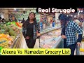 Aleena' first Ramadan Grocery shopping