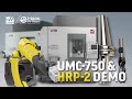 Haas UMC-750 \u0026 HRP-2 Robot Demo - Haas Automation, Inc.