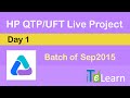 HP UFT 12 5 QTP Live Project Day 01 AUT Scope Test Automation Plan for Unified Functional Testing