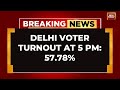 Delhi Assembly Elections 2025: Voter Turnout At 57.78% As Of 5 PM | India Today