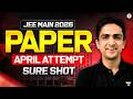 JEE Main 2026 PAPER Sure Shot 20 Questions