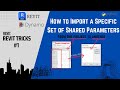 How to Import a Specific Set of Shared Parameters from One Project to Another in Revit |BIM Kintsugi
