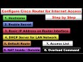 Cisco Router Configuration Step by Step | Cisco Router Basic Configuration | Internet on Router