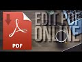How to Edit PDF Files WITHOUT APPLICATION - Edit PDF Files Directly (Online) Without Applications