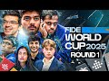 FIDE World Cup 2025 Round 1 Game 1 | Ft. Divya, Pranav, Raunak, Pranesh