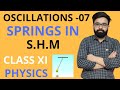 Oscillations of Springs in SHM | Springs in Series \u0026 Parallel | Class 11th
