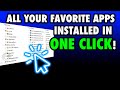 Install *ALL* your favorite apps in ONE click! 👆🏻 Ninite FTW!