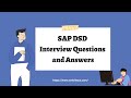 SAP DSD Interview Question and Answers | Best SAP Training | Ambikeya