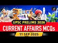 Current Affairs MCQs –11th September 2025 | WMO | SCO | UPSC Prelims 2026| Drishti IAS English