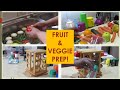 Cleaning the spice rack and preparing fruit and vegetables - South African YouTuber