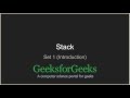 Stack | Set 1 (Introduction) | GeeksforGeeks