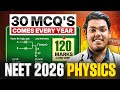 30 Most Repeated Physics PYQs for NEET 2026 | Chapter Wise Analysis | 120+ Marks Confirm Strategy