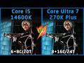Intel Core i5 14600K vs Intel Core Ultra 7 270K Plus