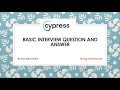 Part 1: Basic Cypress Interview Questions and Answers