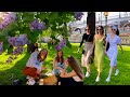 ⁴ᴷ RUSSIAN PEOPLE NOW 🇷🇺 Alexander Garden 🌺 Moscow | Walking tour + 3D sound 🎧