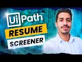 Resume Screener - Extract data from CV PDF documents using UiPath and ChatGPT