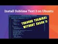 Installation Of Sublime Text Editor Without License !! !