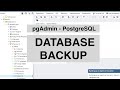 PostgreSQL backup and restore a database with pgAdmin 4
