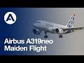 Airbus' A319neo takes to the skies