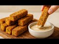 These Baked Chickpea Sticks are a real protein bomb! A simple chickpea recipe!