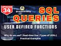 User-Defined Functions in SQL Server | What, Why, When  with Real Examples | @codewithabby | 2025