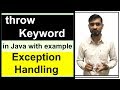 throw Keyword in Java Exception Handling with Example in Hindi