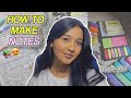 How do I make notes!?📚 *real example of my notes* | CBSE 10th grader☁️✨️