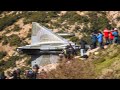 NATO FIGHTER JETS EXTREME LOW FLYING IN THE GREEK MACH LOOP - 4K