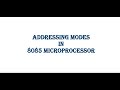 Addressing modes in 8085 microprocessor (Explanation with Examples)/GATE