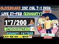 OLIVEBOARD SSC CGL TIER-1 2026 LIVE 🔴MOCK TEST ||  27 FEB || LIVE 15#/200 SOLUTION🎯#livestream #ssc
