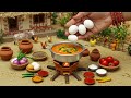 Miniature Kolhapuri Egg Curry Recipe 🥚😋 Yummy Kolhapuri Anda Curry by Tiny Foodkey | Andyacha Rassa