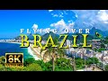 FLYING OVER BRAZIL(4K UHD) - Relaxing Music Along With Beautiful Nature Video