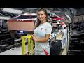 Cybertruck Production line inside Tesla Factory - Electric Pickup Truck Assembly plant Manufacturing