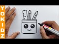 How To Draw A Pen Stand Easy | YoKidz Channel | YoKidz drawing