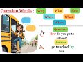 ✅ Complete Guide to English Question Words | Where? When? How? What? Why? Who? Which? 🎓