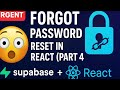 🚀 Supabase Password Reset Tutorial in React (Part 4) | Forgot Password 🔐