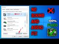 How To FIX No Sound And Audio Problems On Windows 10 Realtek HD Audio Manager Missing From Windows