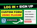 WordPress Custom Log In \u0026 Registration Page Using Plugin (Hindi)