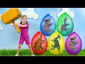 Giant Dinosaurs from Surprise Eggs! 🥚🦖A Fun Adventure with Vania Mania Kids