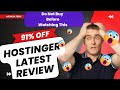 Hostinger Review 2024 | Is Hostinger the Best Web Hosting Service? Signup with 91% Discount Code